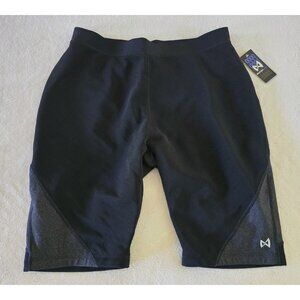 PHYSICLO Mens Resistance Training Shorts Size XXL Black Gray Moisture Wicking
